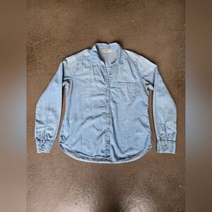 Hollister Denim Blue Button-Down Shirt